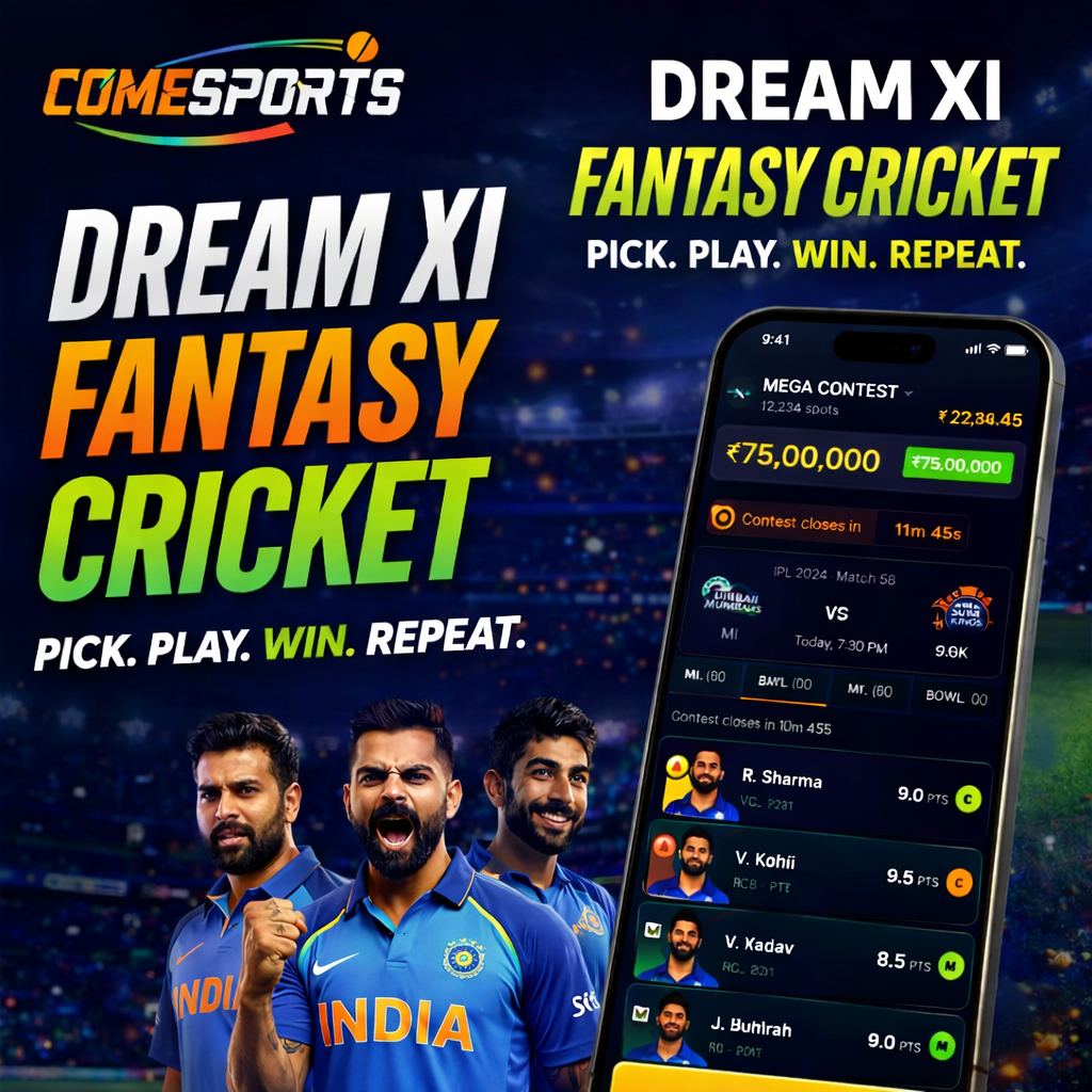 Come App Pro fantasy cricket challenge visual